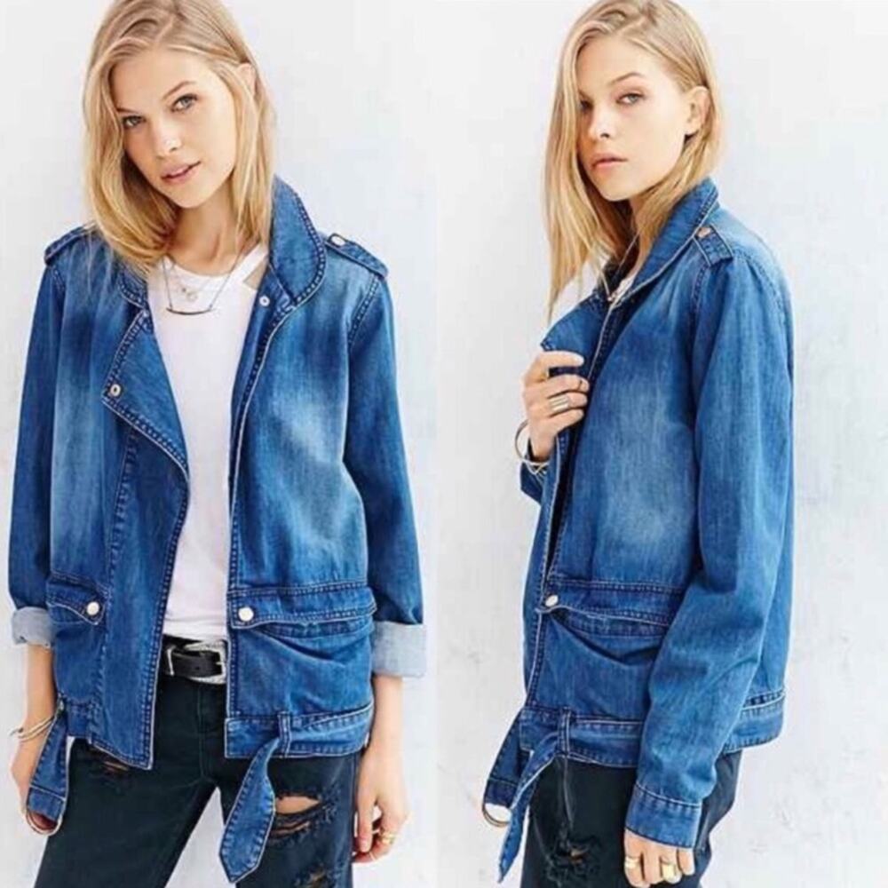 One Teaspoon Denim Moto Jacket - Picture 2 of 6